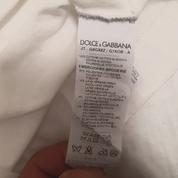 Dolce & Gabbana Designer Dj Appliqué T-shirt - Picture 4 of 4